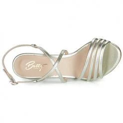Chaussures Femme Sandales et Nu-pieds Betty London JIKOTIPE Doré / Argenté -Sandales Soldes Boutique 13269263 500 F