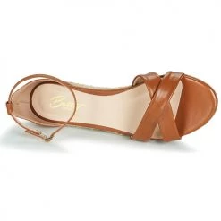 Chaussures Femme Sandales et Nu-pieds Betty London JIKOTIVE Camel -Sandales Soldes Boutique 13269268 500 F