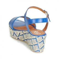 Chaussures Femme Sandales et Nu-pieds Betty London JIKOTERE Bleu -Sandales Soldes Boutique 13269304 500 E