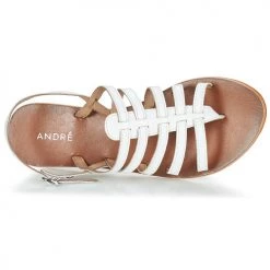 Chaussures Femme Sandales et Nu-pieds André ROSIANE Blanc -Sandales Soldes Boutique 13477845 500 F
