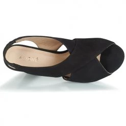 Chaussures Femme Sandales et Nu-pieds André SANTIE Noir -Sandales Soldes Boutique 13477893 500 F