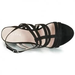 Chaussures Femme Sandales et Nu-pieds André CAPUCINE Noir -Sandales Soldes Boutique 13477901 500 F