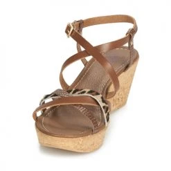 Chaussures Femme Sandales et Nu-pieds André RAMATA Marron -Sandales Soldes Boutique 13477905 500 C