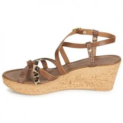 Chaussures Femme Sandales et Nu-pieds André RAMATA Marron -Sandales Soldes Boutique 13477905 500 D