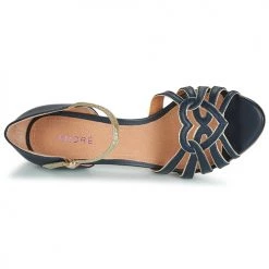 Chaussures Femme Sandales et Nu-pieds André CAGLIARI Marine -Sandales Soldes Boutique 13477912 500 F