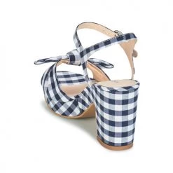 Chaussures Femme Sandales et Nu-pieds André SPRING Bleu -Sandales Soldes Boutique 13477918 500 E