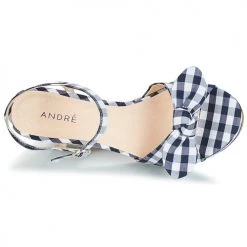 Chaussures Femme Sandales et Nu-pieds André SPRING Bleu -Sandales Soldes Boutique 13477918 500 F