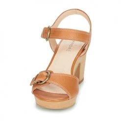 Chaussures Femme Sandales et Nu-pieds André ROULOTTE Camel -Sandales Soldes Boutique 13477921 500 C
