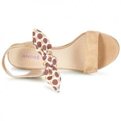 Chaussures Femme Sandales et Nu-pieds André SUPENS Beige -Sandales Soldes Boutique 13477929 500 F