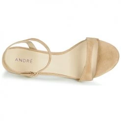 Chaussures Femme Sandales et Nu-pieds André SAXO Beige -Sandales Soldes Boutique 13477933 500 F