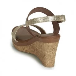 Chaussures Femme Sandales et Nu-pieds André RIMELLE Or -Sandales Soldes Boutique 13477941 500 E