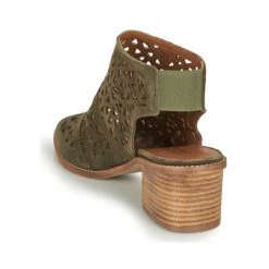 Chaussures Femme Sandales et Nu-pieds André CARIOCA Kaki -Sandales Soldes Boutique 13477948 500 E