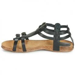 Chaussures Femme Sandales et Nu-pieds Kickers ANA Noir -Sandales Soldes Boutique 13485140 500 D