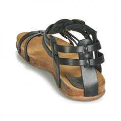 Chaussures Femme Sandales et Nu-pieds Kickers ANA Noir -Sandales Soldes Boutique 13485140 500 E