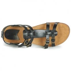 Chaussures Femme Sandales et Nu-pieds Kickers ANA Noir -Sandales Soldes Boutique 13485140 500 F