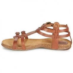 Chaussures Femme Sandales et Nu-pieds Kickers ANA Marron -Sandales Soldes Boutique 13485141 500 D
