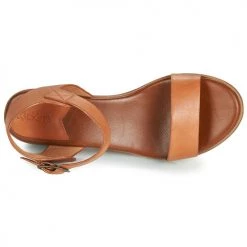 Chaussures Femme Sandales et Nu-pieds Kickers VOLOU Camel -Sandales Soldes Boutique 13485196 500 F