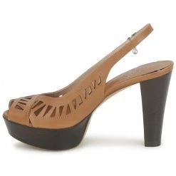 Chaussures Femme Sandales et Nu-pieds Fabi CALECHE Marron -Sandales Soldes Boutique 135072 500 D