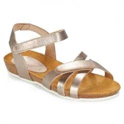 Chaussures Fille Sandales et Nu-pieds Kickers BOGART Bronze métal