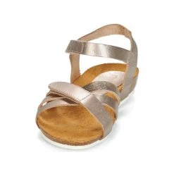 Chaussures Fille Sandales et Nu-pieds Kickers BOGART Bronze métal -Sandales Soldes Boutique 13713480 500 C