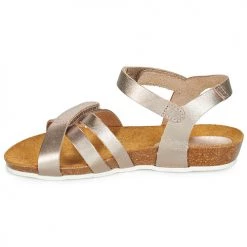 Chaussures Fille Sandales et Nu-pieds Kickers BOGART Bronze métal -Sandales Soldes Boutique 13713480 500 D