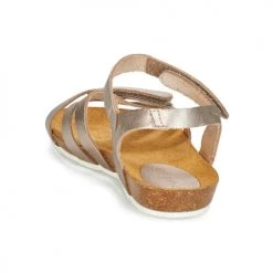 Chaussures Fille Sandales et Nu-pieds Kickers BOGART Bronze métal -Sandales Soldes Boutique 13713480 500 E