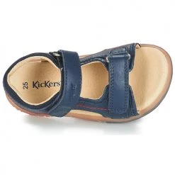 Chaussures Garçon Sandales et Nu-pieds Kickers PLATINO Marine -Sandales Soldes Boutique 13713509 500 F