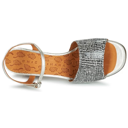 Chaussures Femme Sandales et Nu-pieds Chie Mihara PARIGI Argenté / Noir 6 Chaussures Femme Sandales et Nu-pieds Chie Mihara PARIGI Argenté / Noir – Image 6