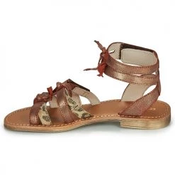 Chaussures Fille Sandales et Nu-pieds Catimini CABRI Marron -Sandales Soldes Boutique 15330775 500 D