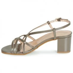 Chaussures Femme Sandales et Nu-pieds André CHIARA Taupe -Sandales Soldes Boutique 15385542 500 D