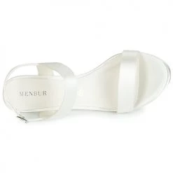 Chaussures Femme Sandales et Nu-pieds Menbur MAFATA Ivoire -Sandales Soldes Boutique 15721445 500 F