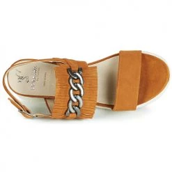 Chaussures Femme Sandales et Nu-pieds Dorking 7863 Marron -Sandales Soldes Boutique 15782840 500 F