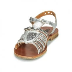 Chaussures Fille Sandales et Nu-pieds GBB FANNI Argenté -Sandales Soldes Boutique 15997639 500 C