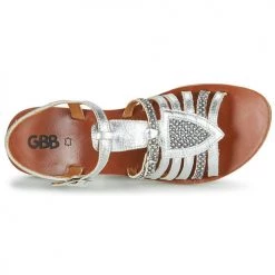 Chaussures Fille Sandales et Nu-pieds GBB FANNI Argenté -Sandales Soldes Boutique 15997639 500 F