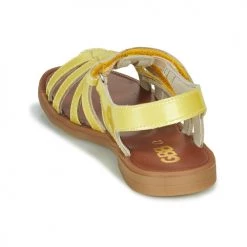 Chaussures Fille Sandales et Nu-pieds GBB KATAGAMI Jaune -Sandales Soldes Boutique 15997939 500 E