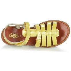 Chaussures Fille Sandales et Nu-pieds GBB KATAGAMI Jaune -Sandales Soldes Boutique 15997939 500 F