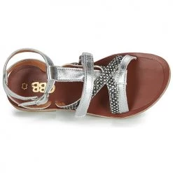 Chaussures Fille Sandales et Nu-pieds GBB JULIA Argenté -Sandales Soldes Boutique 16003402 500 F