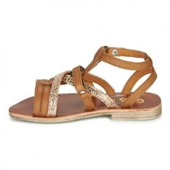 Chaussures Fille Sandales et Nu-pieds GBB JULIA Marron -Sandales Soldes Boutique 16003404 500 D