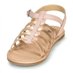 Chaussures Fille Sandales et Nu-pieds Citrouille et Compagnie MAYANA Rose / or -Sandales Soldes Boutique 16039152 500 C
