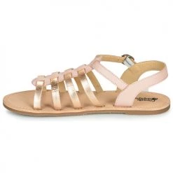Chaussures Fille Sandales et Nu-pieds Citrouille et Compagnie MAYANA Rose / or -Sandales Soldes Boutique 16039152 500 D