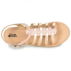 Chaussures Fille Sandales et Nu-pieds Citrouille et Compagnie MAYANA Rose / or -Sandales Soldes Boutique 16039152 500 F