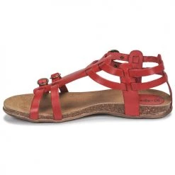 Chaussures Femme Sandales et Nu-pieds Kickers ANA Rouge -Sandales Soldes Boutique 16259646 500 D