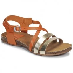 Chaussures Femme Sandales et Nu-pieds Kickers ANATOMIUM Camel / Doré