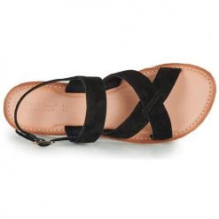 Chaussures Femme Sandales et Nu-pieds Kickers DIBA-3 Noir -Sandales Soldes Boutique 16259656 500 F