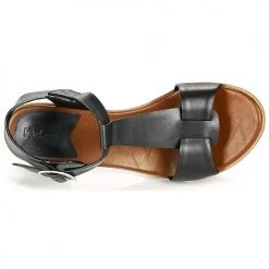 Chaussures Femme Sandales et Nu-pieds Kickers VALMONS Noir -Sandales Soldes Boutique 16259688 500 F