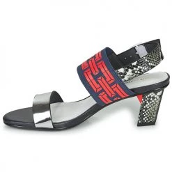 Chaussures Femme Sandales et Nu-pieds United nude POP SANDAL MID Noir / Rouge -Sandales Soldes Boutique 16271055 500 D