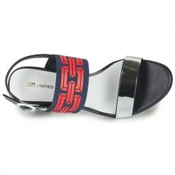 Chaussures Femme Sandales et Nu-pieds United nude POP SANDAL MID Noir / Rouge -Sandales Soldes Boutique 16271055 500 F