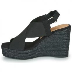Chaussures Femme Sandales et Nu-pieds Castaner FEDERICA Noir -Sandales Soldes Boutique 16365232 500 D