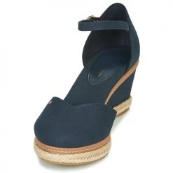 Chaussures Femme Sandales et Nu-pieds Tommy Hilfiger BASIC CLOSED TOE MID WEDGE Bleu -Sandales Soldes Boutique 16366458 500 C