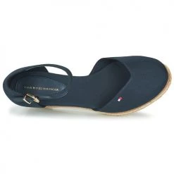 Chaussures Femme Sandales et Nu-pieds Tommy Hilfiger BASIC CLOSED TOE MID WEDGE Bleu -Sandales Soldes Boutique 16366458 500 F